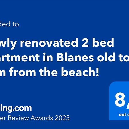 2 Bedroom Large Modern Apartment In Blanes Old Town 50M From The Beach! Εξωτερικό φωτογραφία