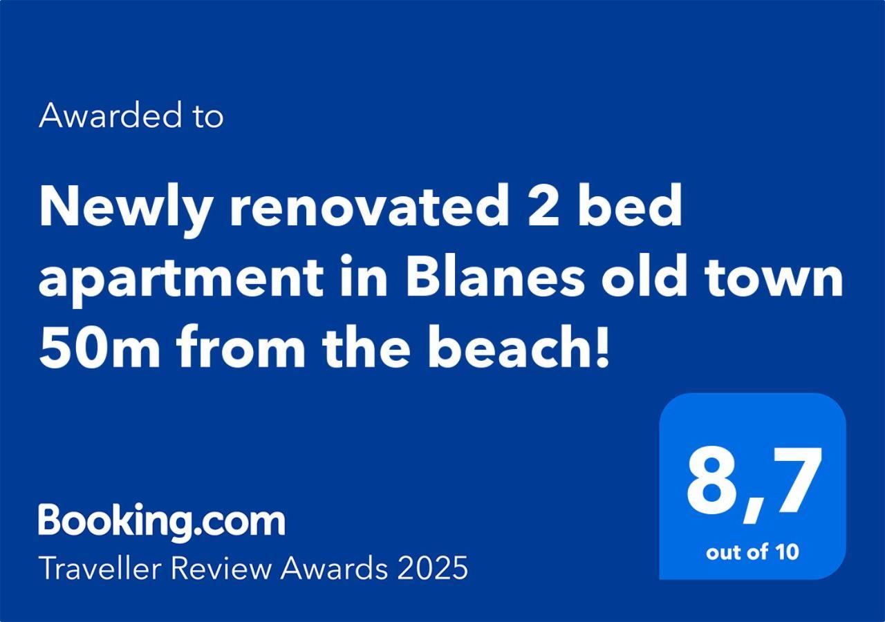 2 Bedroom Large Modern Apartment In Blanes Old Town 50M From The Beach! Εξωτερικό φωτογραφία